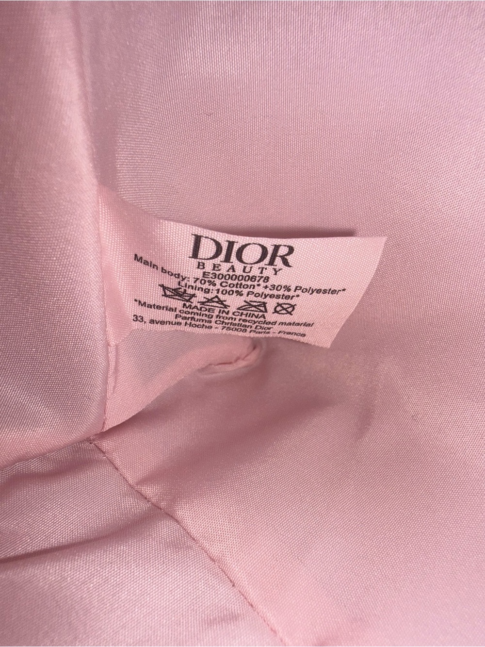 Light-Pink Dior Beauty (Miss Dior) Bow-Embroidered Cosmetic-Makeup Bag - Picture 13 of 15